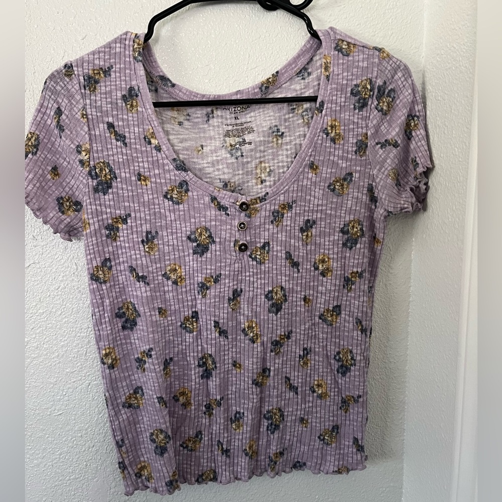 Purple floral top